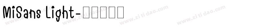 MiSans Light字体转换